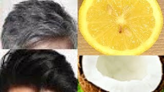 Astuce simple maison pour supprimé les cheveux blanc et noircir les cheveux [upl. by Wilfrid]