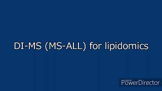 Set Measurement parameters DI MS MS ALL for lipidomics [upl. by Aihsit]