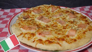 PIZZA AU SAUMON 🍕🍕 RECETTE PÂTE À PIZZA [upl. by Dloreh309]