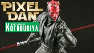 Kotobukiya Star Wars ArtFX Darth Maul 110 Scale Statue Review [upl. by Kolk]