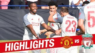 Highlights Man United 14 Liverpool  Shaqiri’s wonder strike in Michigan [upl. by Edras]