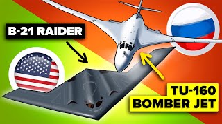 How Does Russias New Stealth Bomber Stack Up Against the US Raider  Tu160 vs B21 [upl. by Naitsirhk]