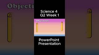 Science 4 Q2 Week 1 MATATAG PowerPoint Presentation matatagcurriculum matatag grade4 [upl. by Iddo]