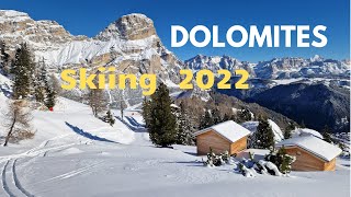 Dolomites skiing December 2022 [upl. by Ailey]