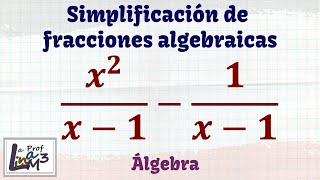 Fracciones algebraicas con igual denominador  La Prof Lina M3 [upl. by Dugan]