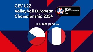 EK Volleybal Mannen U22 Tsjechië  Frankrijk [upl. by Nived]