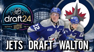 Winnipeg Jets Draft Kieron Walton 187th Overall [upl. by Ulises]