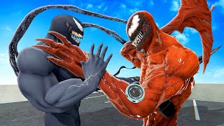 Becoming VENOM and Fighting Carnage  Bonelab VR Mods [upl. by Nelag]