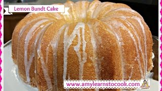 Luscious Lemon Bundt Cake  How to Make a Lemon Bundt Cake  Amy Learns to Cook [upl. by Donata]