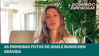 As primeiras fotos de Gisele Bündchen grávida  Giro dos Famosos  Domingo Espetacular [upl. by Allac]