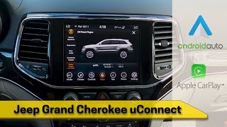 2021 Jeep Grand Cherokee uConnect  Learn how to use nav Android Auto Apple Car Play and more [upl. by Carisa164]