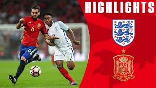 Two Dramatic Late Goals Earn Spain a Draw at Wembley  England 22 Spain 2016 Friendly  England [upl. by Aknayirp]