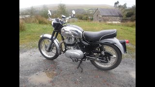 Connie long Legs Black Mountain ride  RE Constellation test ride 2 from Llangadog to Brynamman [upl. by Donalt91]