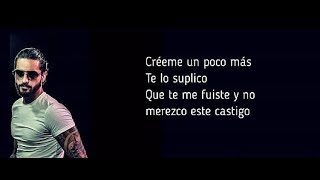 Karol G Maluma  Créeme  Lyrics  Letra [upl. by Tucker]