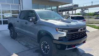 Gray 2023 Chevrolet Silverado 1500 ZR2 Review Calgary Alberta  Wolfe Calgary [upl. by Aihcsrop]