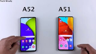 SAMSUNG A52 vs A51 Speed Test [upl. by Roybn577]