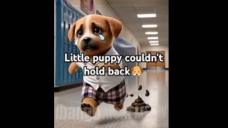 Oh noo 🐶little puppy pooped in his pants subscribe for moreviralshort puppy puppies ai fyp [upl. by Ravens]