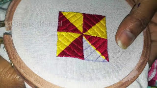 Latest Phulkari stitch hand embroidery [upl. by Nabal]