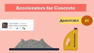 Accelerators for Concrete  Admixtures 5 [upl. by Atinal]