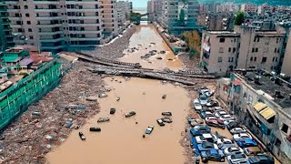 God Turns Away from China Dam burst and the city was trapped Guangdong is sinking Storm Gaemi [upl. by Arbma33]