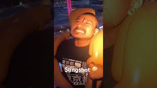 Slingshot  funny ride  in Dubai  funny reaction funny [upl. by Roddy]