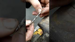 Twisting a MOKUMEGANE Silver billet DIY to make Jewelry Handmade Silversmith Techniques [upl. by Llohcin387]