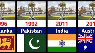 All winners icc world cup 19752023  Icc cricket world cup [upl. by Anirehtak]