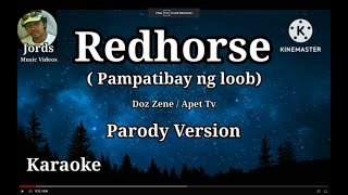 Redhorse Song  Doz Zene  Karaoke Pampatibay ng loob Parody version [upl. by Corrie]