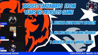 BEARS Vs PATRIOTS POST GAME SHOW [upl. by Erminna426]