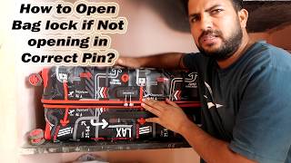 How to open jammed combination lock bag even if not opening in correct pin in English [upl. by Ingmar]