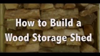 How to Build a Firewood Storage Shed [upl. by Adnilim]