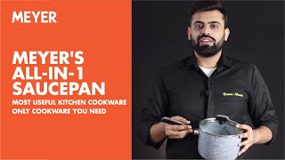 Meyers AllIn1 Saucepan  Most Useful Kitchen Cookware  Only Cookware You Need [upl. by Brause]