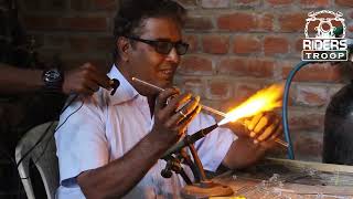 Glass Blowing Art Chennai DakshinaChitra  Riders Troop [upl. by Newo928]