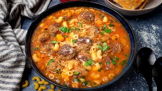 Easy Italian Meatball Soup [upl. by Eihs]