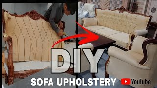 SOFA UPHOLSTERY WORK  DIY April 23 2024 [upl. by Quent]