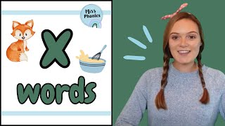 Learn to Blend x Words with Miss Phonics  Phonics Reading Practice for Kids  British Teacher [upl. by Eniamat525]