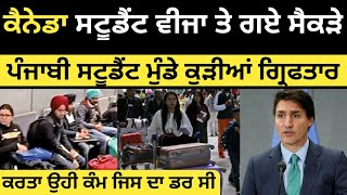 ਕੈਨੇਡਾ ਚ ਸੈਕੜੇ ਪੰਜਾਬੀ ਗਿਰਫਤਾਰ  Canada study to PR  Canada Tourist Visa [upl. by Ennazzus614]