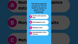 What is the threedomain system of life based on [upl. by Llerat]