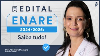 Edital ENARE Residência Médica 202425 Dicas e Comentários [upl. by Urbai]