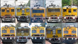 12 in 1 Amazing multicolored different model EMU local trains at Palta Station I Kolkata Trains [upl. by Gorey498]