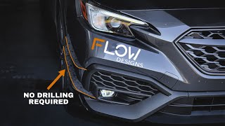 22 WRX Front Canards Install Flow Designs [upl. by Weksler688]