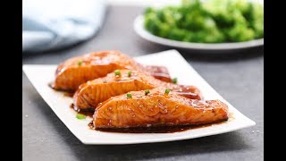 20 Minute Easy Teriyaki Salmon [upl. by Ytsirhc531]