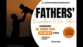 Fathers of the Bible  Barataria SDA Church Service  June 15th 2024 [upl. by Eilesor]