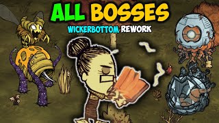 Defeating EVERY Boss as Wickerbottom NEW Rework [upl. by Ingemar]