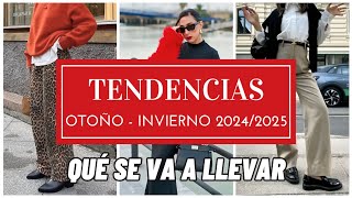 Tendencias de moda otoño invierno 2024 2025  Qué se va a llevar [upl. by Euf]