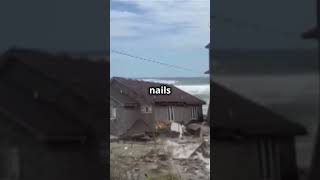 Beach Houses Collapse Into the Sea in Rodanthe North Carolina Amid Severe Erosion [upl. by Tiebold]