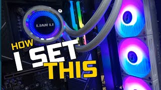 LianLI Galahad AIO 360 RGB Liquid Cooler Setup Guide  Insource IT [upl. by Olcott]