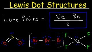 Lewis Dot Structures  How To Calculate The Number of Lone Pairs Using a Formula [upl. by Kanya]