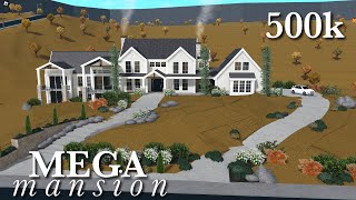 BIG Bloxburg House Bloxburg Speedbuild [upl. by Deuno]