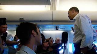 President Obama Speaks to Press on Air Force One [upl. by Kannan]